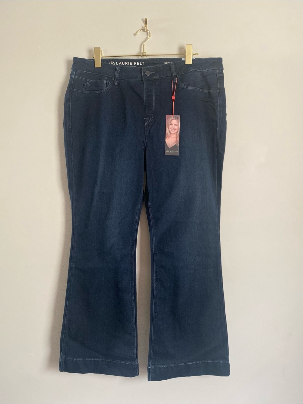 Laurie Felt Silky Jeans 1XP Flare Classic Casual Minimalist Festival Boho NWT